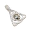 Natura Golden Apache Pyrite Gemstone Silver Pendant In 925 Sterling Silver- Handmade Design, Celtic Family Knot Wire Wrapped Everyday Jewelry, Gifts