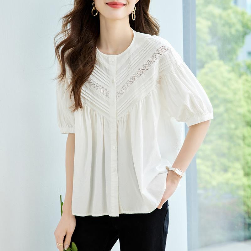 

Женская футболка с коротким рукавом с двойной наклонной полоской, летняя новинка, топ с дизайном милого темперамента XXL белый