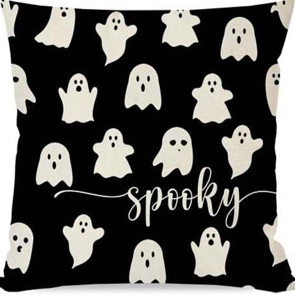 

Хэллоуин Декоративная наволочка Призрак Череп Наволочка Украшение гостиной Диванная подушка Подушка Прикроватная подушка 45 * 45Cm [without core]