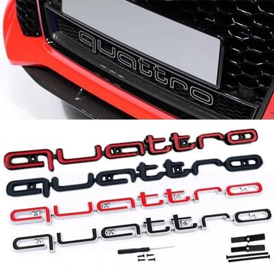 1 buc Emblemă Quattro 3D ABS Emblemă Grilă Față Mașină Pentru A3 A4 A5 A6 A6L A7 A8 Q3 Q5 Q7 S3 S4 S5 RS3 RS4 RS6 Accesorii Badge