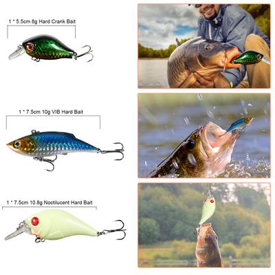 94-teiliges Angelköder-Set für Barsch, Forelle, Lachs, Angelzubehör, Tackle-Tool, Angelköder, Wirbel