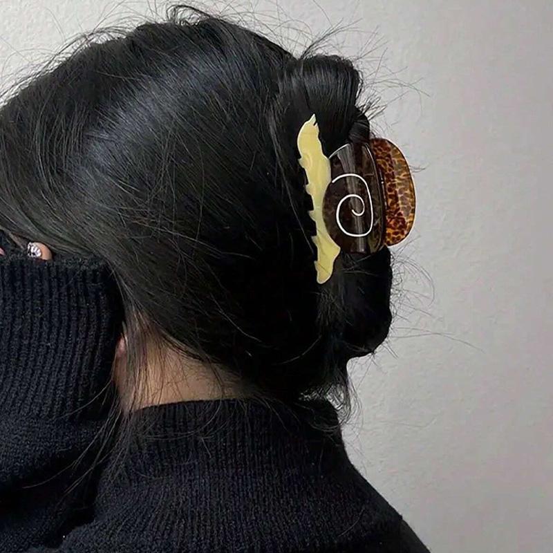 1 Piece of "Unique Acetate" Unique Sun, Moon, and Star Hair Claws - Vintage Style Acetate Hair Accessory