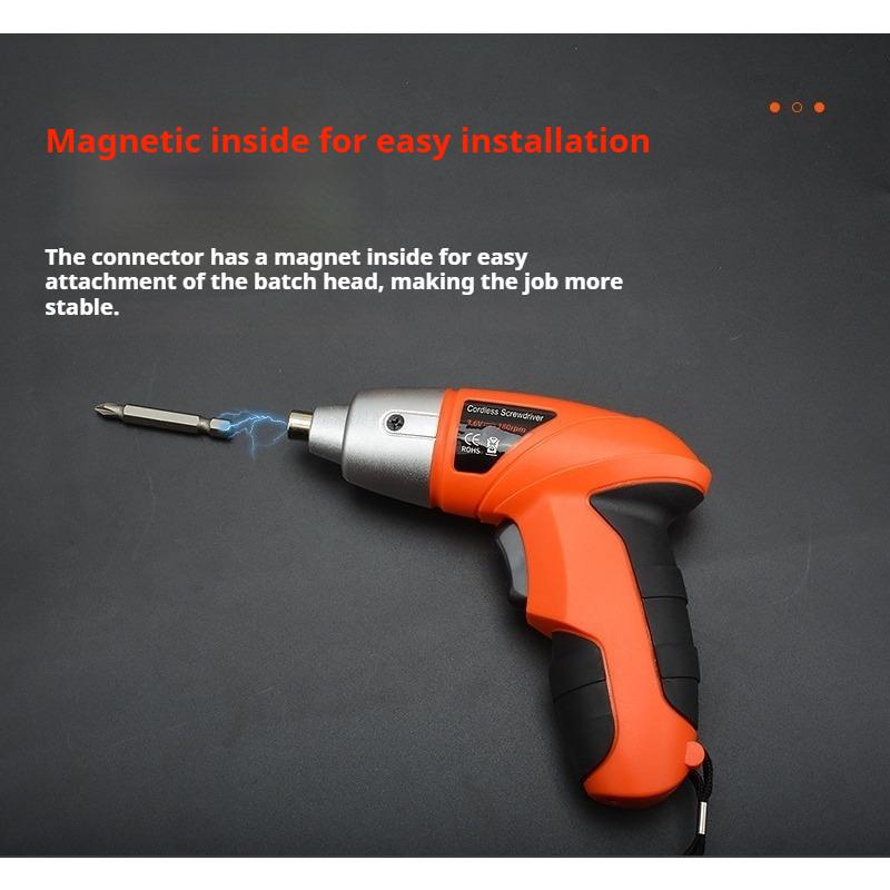 Woodworking Home Repair DIY 3.6V USB Cordless Lithium Drill Screwdriver Electric Hardware Tools Set