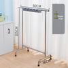 Stainless Steel Floor-Standing Mop Rack with Draining Shelf and Free Shipping