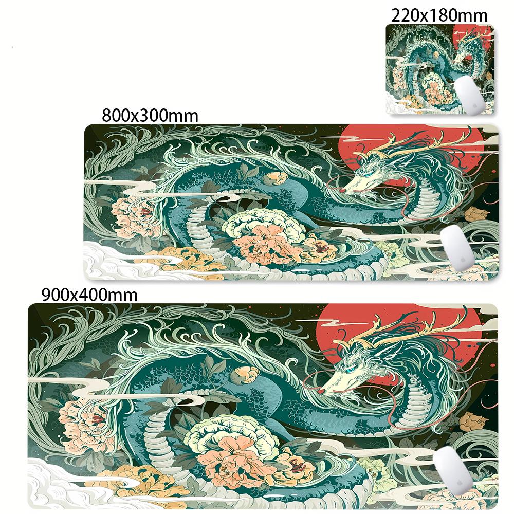 90x40cm Office Large Mousepad XXL Large Dragon Desk Mat Gamer Mouse Pad Computer PC Accessories Table Mats Art illustration Mats