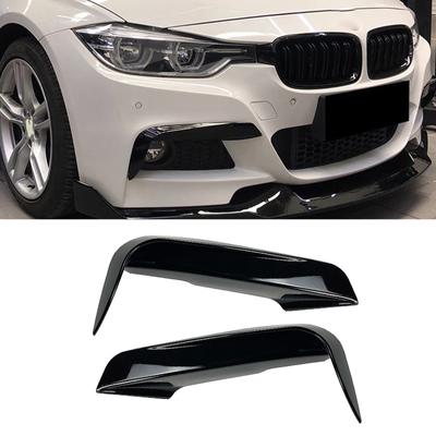 Kit de becquet de séparation latérale de pare-chocs avant de voiture, couvercle de phare antibrouillard pour BMW F30 F35 M Pack 320I 325I