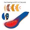 Winter Electric Heated Shoe Pads with Remote Control Rechargeable Foot Warmer Wireless Heated Insoles 3 Heat Settings