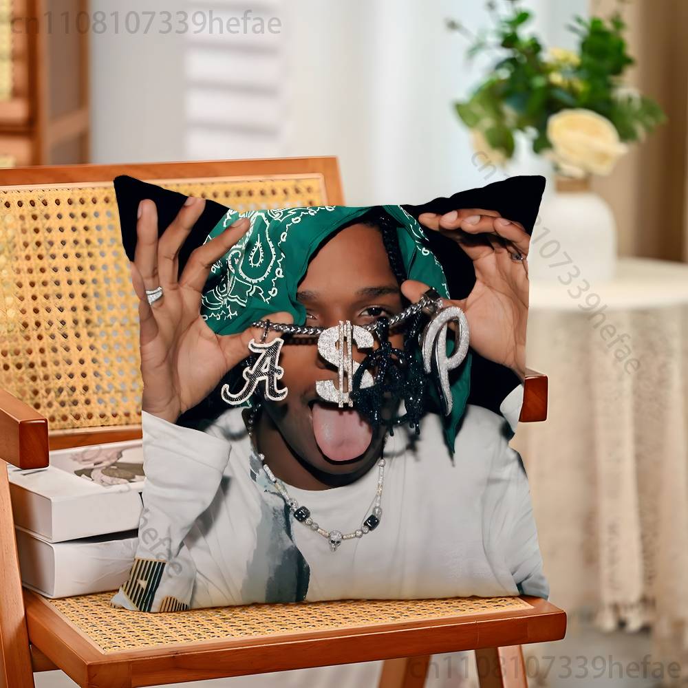 Rapper AASAP RRocky Print Polyester Pillow Case for Valentine gift Home Sofa Cushion Cover Decoration Custom