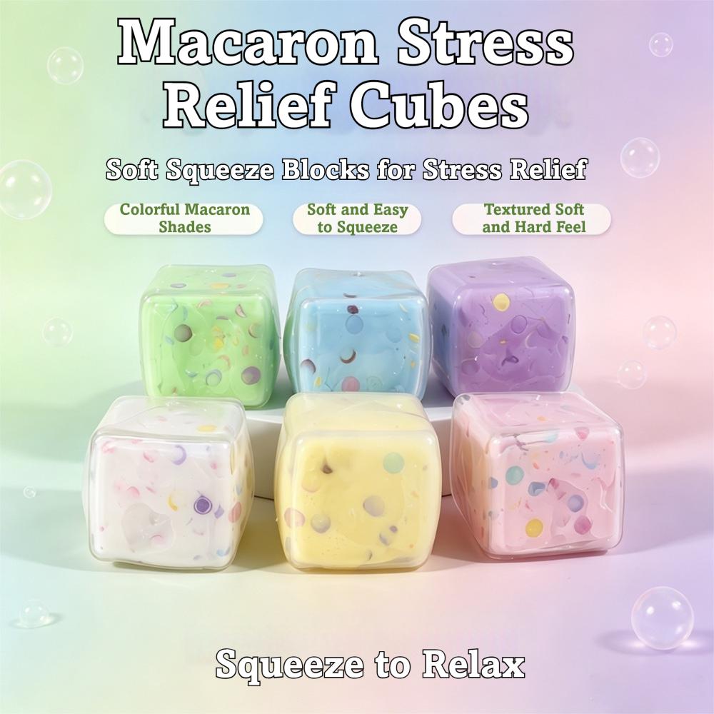 Squeeze Cube Stress Relief Toy Handmade Desktop Decompression Toy For Adults Stress