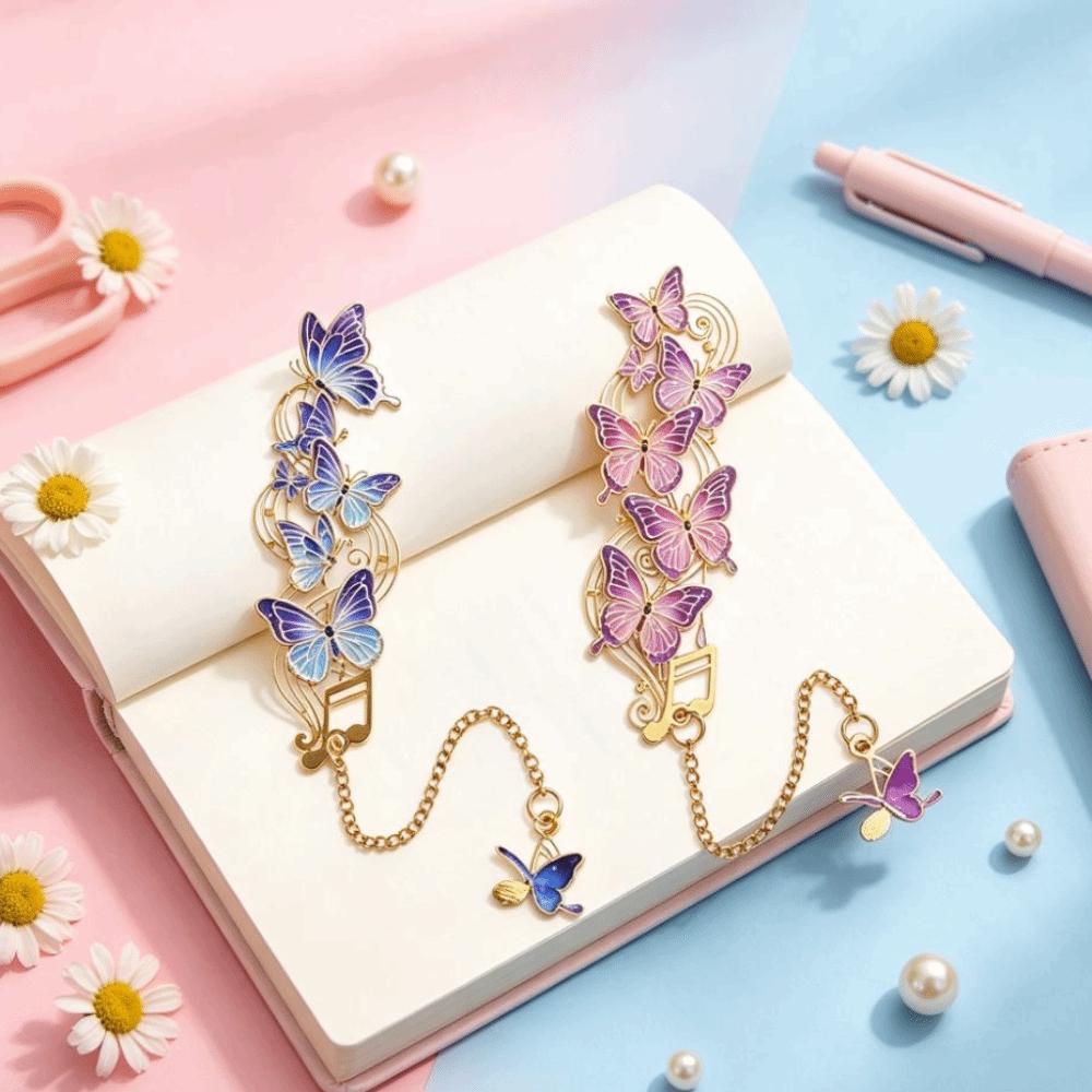 Sturdy Chain Butterfly Bookmark Hollow Out Decorative Bookmark Vintage Bookmark Bookstore