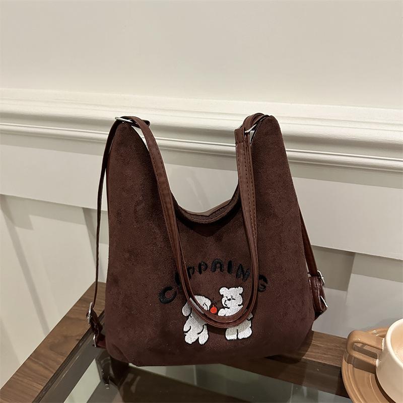 Handbag One Shoulder Cute Puppy Hand Carrying Bucket Bag Large Capacity Tote Bag Versatile Multi-Purpose Backpack Bag