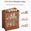 Modern Wooden Kitchen Storage Shelf with Cup Holder