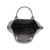 Longchamp Le Pliage Cuir 25 Short Handle Foldable Lambskin Crossbody Tote Bag Small Women Handbags Dove-Grey 1512757P55