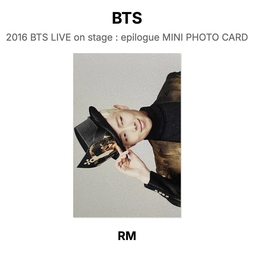 BTS 2016 BTS LIVE On Stage : Epilogue MINI PHOTO CARD Official Photocard