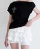 Alkialka Ballet Layered Skort (Ivory)
