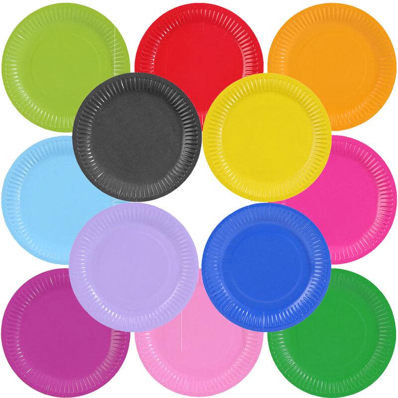 OIMG Creative Round Disposable DIY Craft Paper Plates