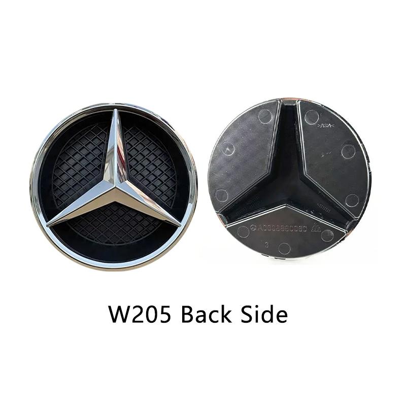 VFOMP1 2025 Hot 3D Car Grill Emblem Star Badge Front Grill Logo For Mercedes Benz W204 W205 W213 X253 A B C E S CLA GLB GLC GLE GLS Acc