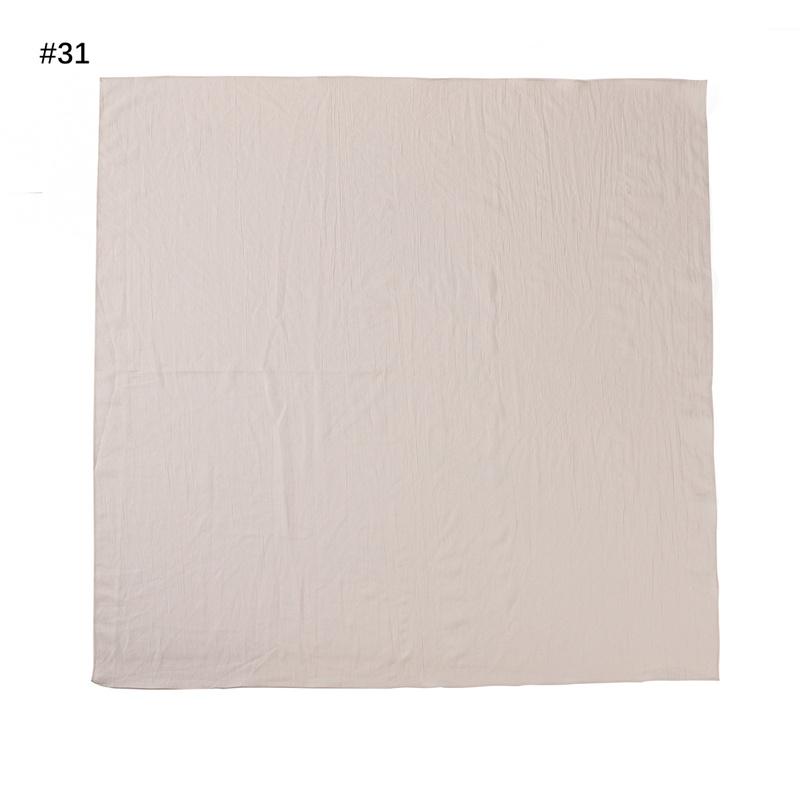 Ramadan Tinta Unita Quadrato 90cm Viscosa Hijab Sciarpa Donna Unicolore Musulmana Copricapo Sciarpe Musulman Fascia per Capelli Turbante Islamico Sjaal