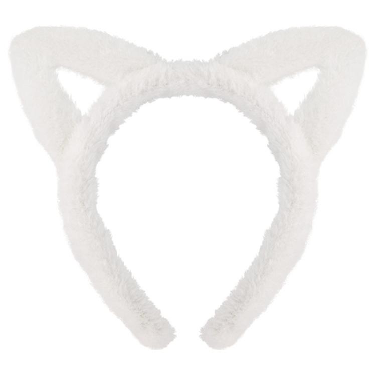 Cats Headband Set Plush Tail Cats Headband Bows Tie Skirt Animals Cosplay Set Cats Costume Set for Halloween