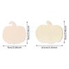 Set of 10 Paintable Wood Pumpkin Shape Pendant Hanging Plaque for Harvest Season Celebration Thanksgiving Accessories