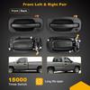 Gledewen Exterior Door Handle Front Left & Right Pair with Key Hole | for 1999-2007 Chevy Silverado Suburban Tahoe Avalanche GMC Sierra Yukon