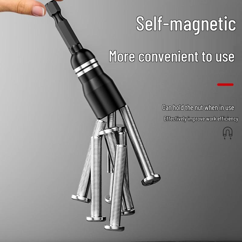 Electric 8mm Hex Socket Bit for Drill, Strong Magnetic, Self-Tapping