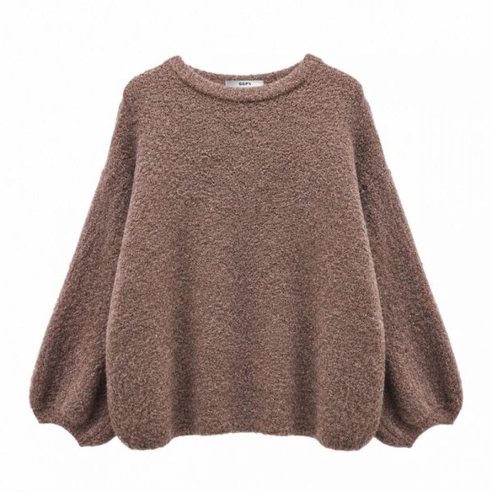 GGPX New York Simple Round Neck Thick Knit Gq8kp029f