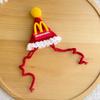 Pet Cross-dressing Hat Cat Birthday Set Puppy Dog McDonald's Waiter Dress Up Cute Scarf Hand-knitted