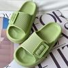 Fashion Kidmi Women's Summer Home Slippers New Thick-soled Single-Buckle Slippers Comfortable Bathroom Sole Couple Slippers EVA Slippers