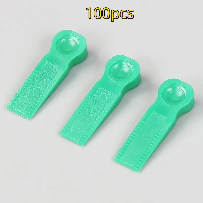 

100PCS Reusable 6mm Plastic Tile Wedge Spacer Leveling Clip Floor Locator Wall Ceramic Tiling Laying Nivelador Construction Tool