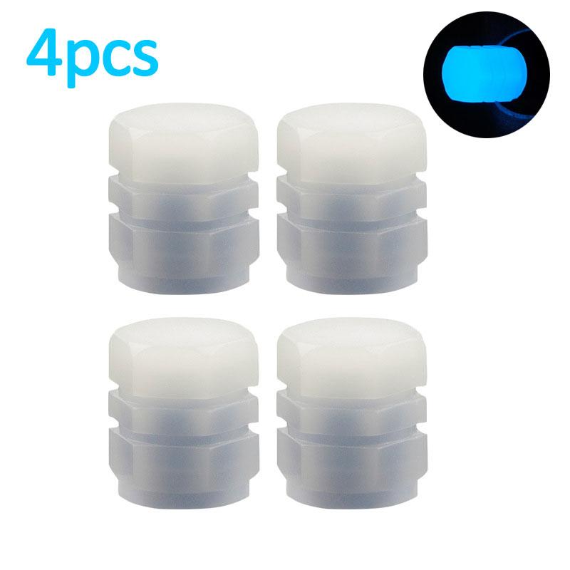 

4 шт. светящиеся колпачки клапанов флуоресцентные красные ночные светящиеся автомобильные мотоциклетные велосипедные колеса стильные ступицы шин универсальные колпачки декор