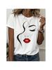 Wounisex's Summer Fashion Simple Printed Round Neck T-Shirt Casual And Versatile Wounisex's T-Shirt Comfortable And Skin-Friendly