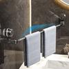 Adjustable Suction Cup Towel Rack Plastic Towel Storage Shelf Durable Shoe Rack  Bathroom