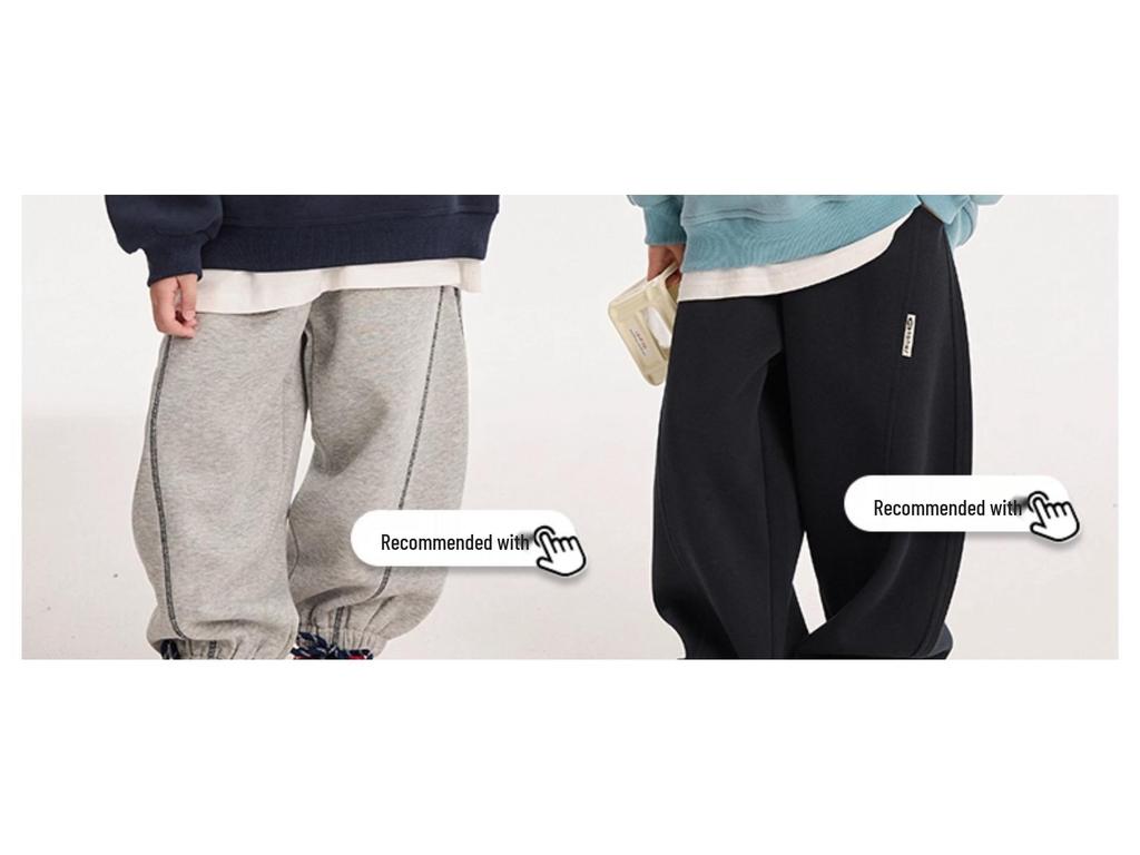 Autumn Korean Style Round Neck Sweatshirt for Middle & Big Boys – Fairy Tale Memory