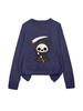 YZH-4 Halloween Printed Long Sleeve Autumn Pullover Sweater