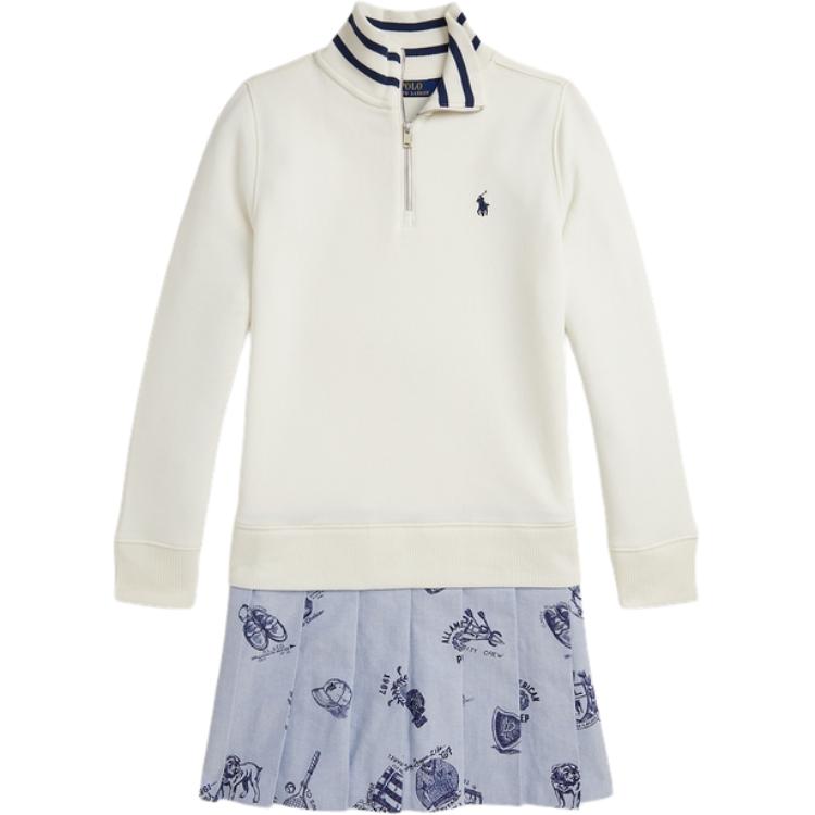 Polo Ralph Lauren Dress FW25 Printed Terry Long Sleeve Multi-Color Kids Kids Dress CWPODRSG3D21028-100