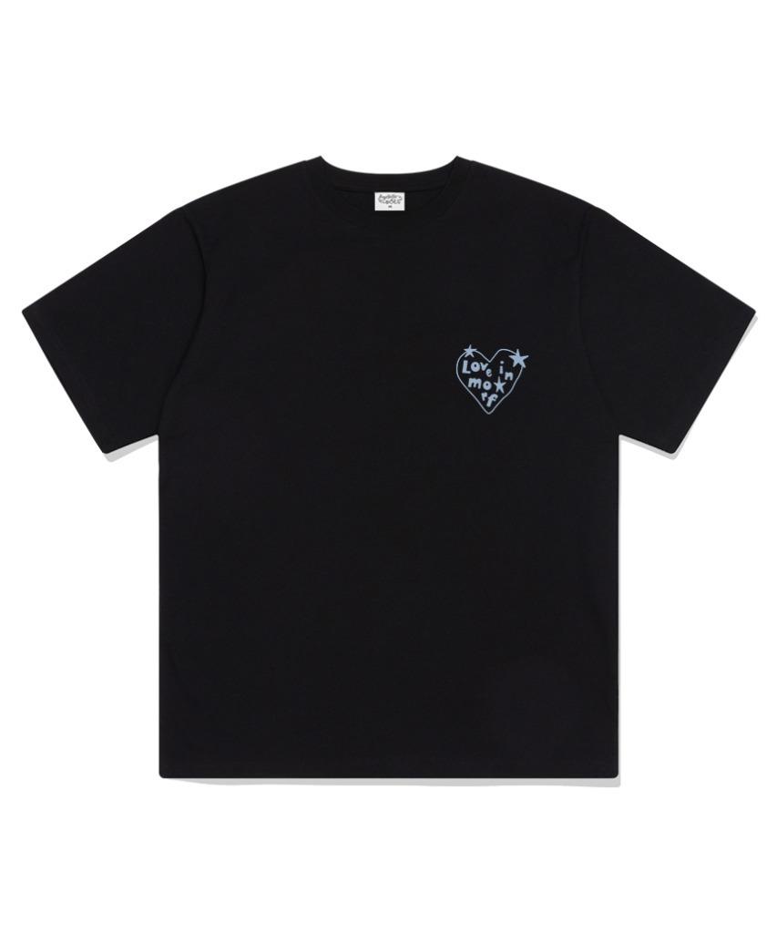 Deomopeuhauseu Love In Morph Oversized Short Sleeve T-Shirt Black