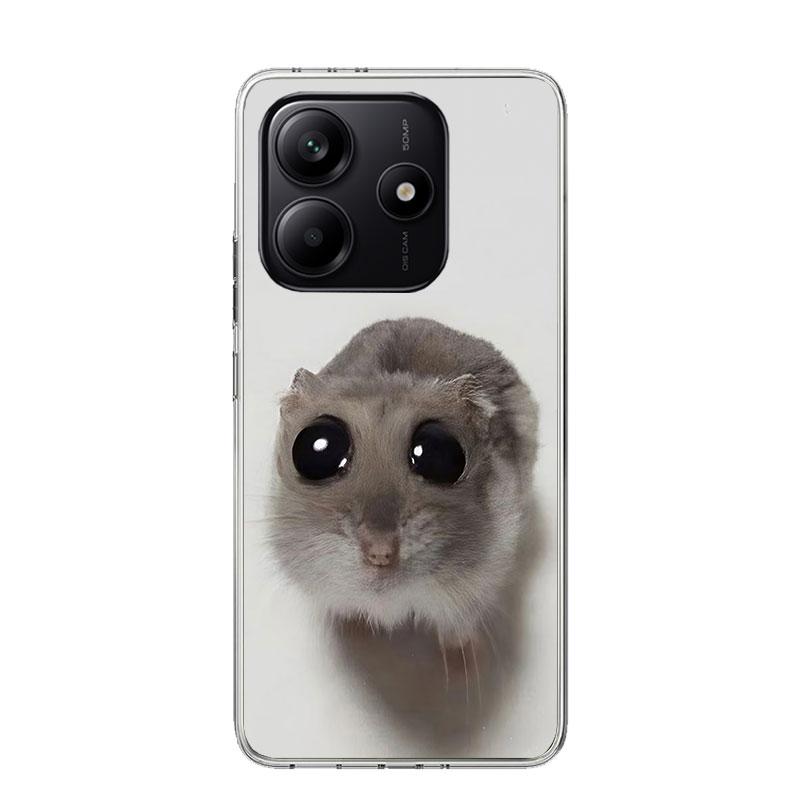 

Funny Sad Hamster Meme Phone Case For Xiaomi Redmi Note 15 14 13 12S 12 Pro Plus 11S 11E 11 11T 10S 10 Art Soft Pattern Cover Re Redmi Note 11S 4G