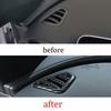 ABS Carbon Fiber Dashboard Upper Air Outlet Vent Trim For Benz C-Class -