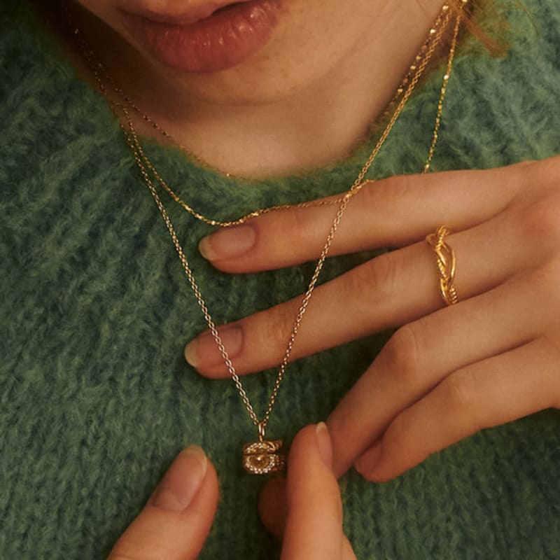 BSWAN Mood Jewelry Box Gold Necklace