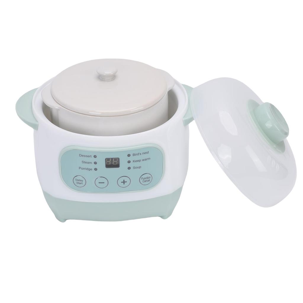 Pentola elettrica per stufati da 1L 200W Smart in ceramica per zuppe e porridge Slow Cooker per cottura multifunzione