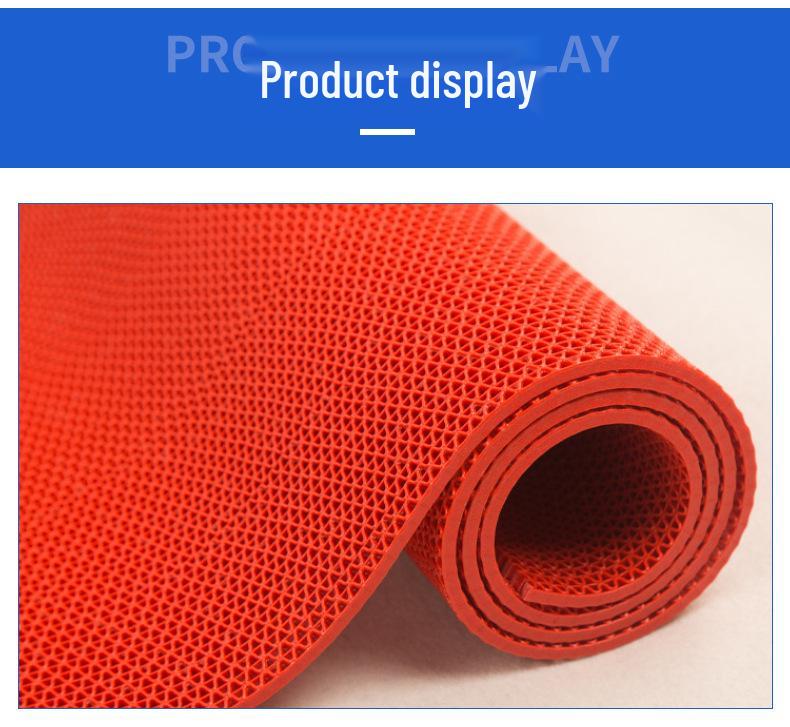 3.5mm Non-Slip Waterproof PVC Mesh Floor Mat for Bathroom, Toilet, Outdoor & Pool Areas