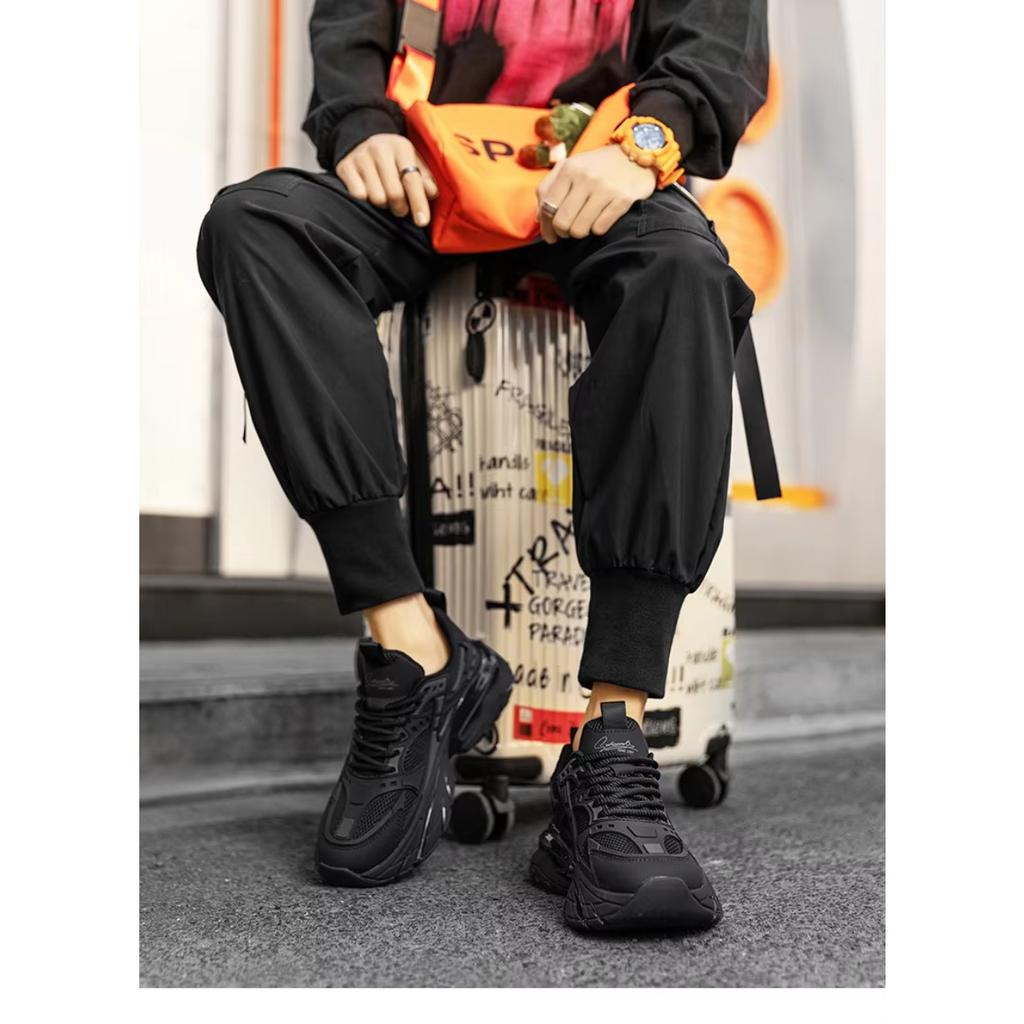 Fashion new male original design invisible inner height-raising shoes walking comfortable thick sole casual sports shoes