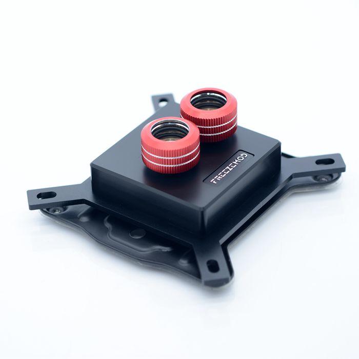 FREEZEMOD Black CPU Water Cooler Block Sprayable Lquid For Intel 115X 2011 1151 Watercooling CPU Block For Modding INTEL-POI3 With fittings