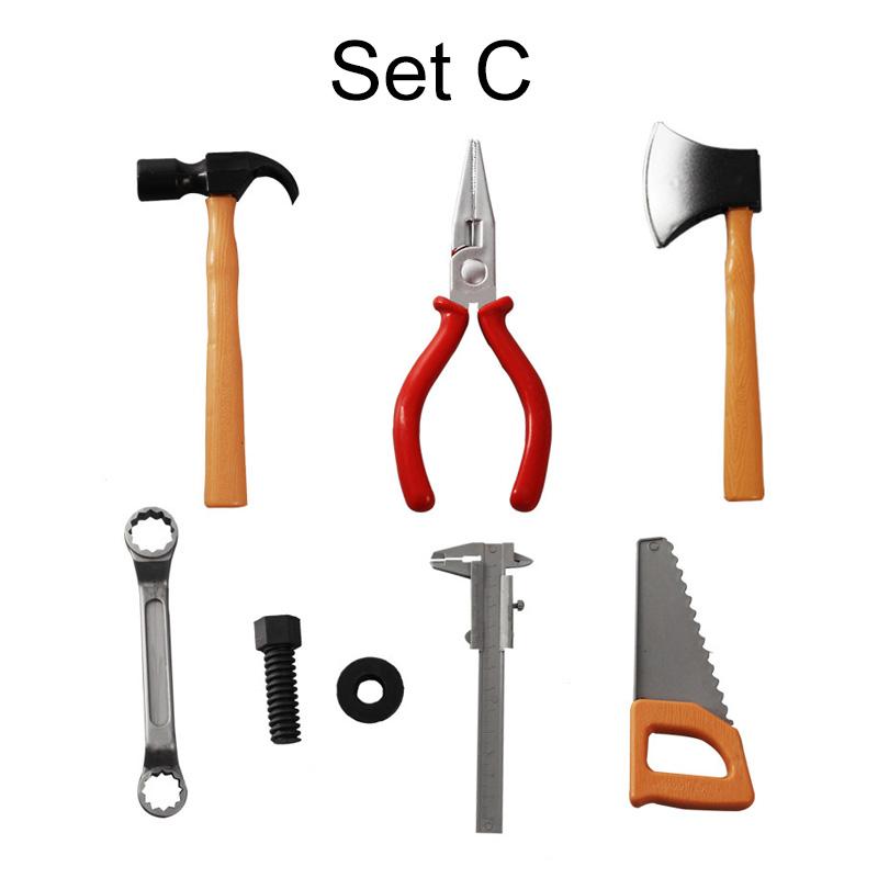 Outils de Réparation de Simulation pour Enfants Jouets en Plastique pour Garçon Outils de Maintenance Tournevis Marteau Pince Jeux de Jeu de Rôle pour Enfants TMZ