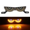 Motorcycle License Plate Screw Light with Demon Eye Shape Rear Taillights