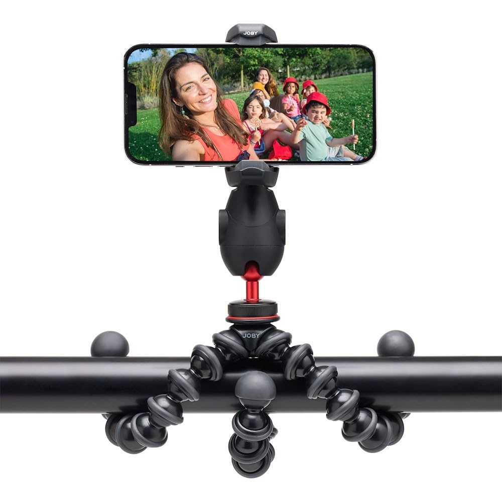 JOBY Mini Tripod Kit GripTight PRO3 GorillaPod PRO3 mount GorillaPod 1K Compatible with smartphones with a width of Weight (GripTight + stand) 56-90mm