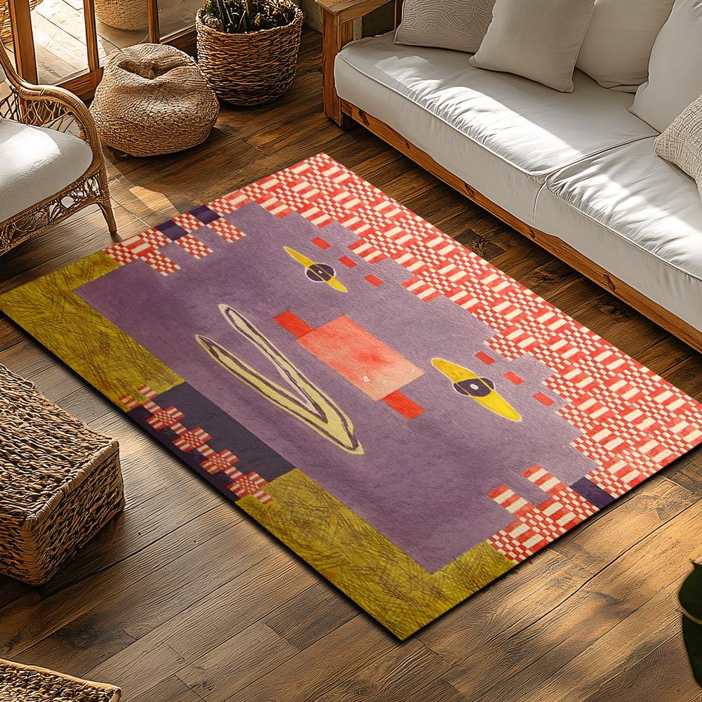 Modern Abstract Area Rug Non Slip Floor Mat Living Room Home Decor Carpet Indoor Outdoor Entryway Doormat Stylish Design