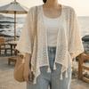 New Tassel Hollowed-out Knitwear Bohemian Ethnic Style Ladies' Crochet Shawl Sunscreen Beach Wear Women Cape Spring Autumn