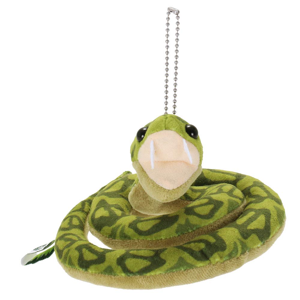 Carolata Plush Mascot Habu (Yanbaru Creaturewith Chain) Realistic Snake Keychain Doll Gift (Twice Tested)  Christmas Present